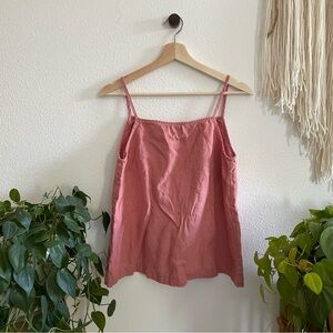 Linenfox // Tank Top // Salmon Blush